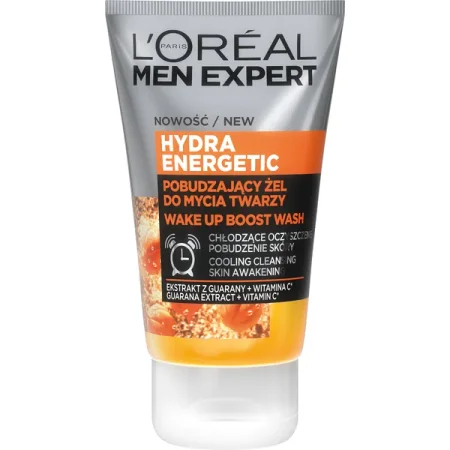 L`Oreal Paris − Men Expert Hydra Energetic, pobudzający żel do mycia twarzy − 100 ml